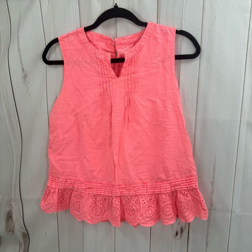 Vineyard Vines Kids XL Coral Eyelet Tank Top